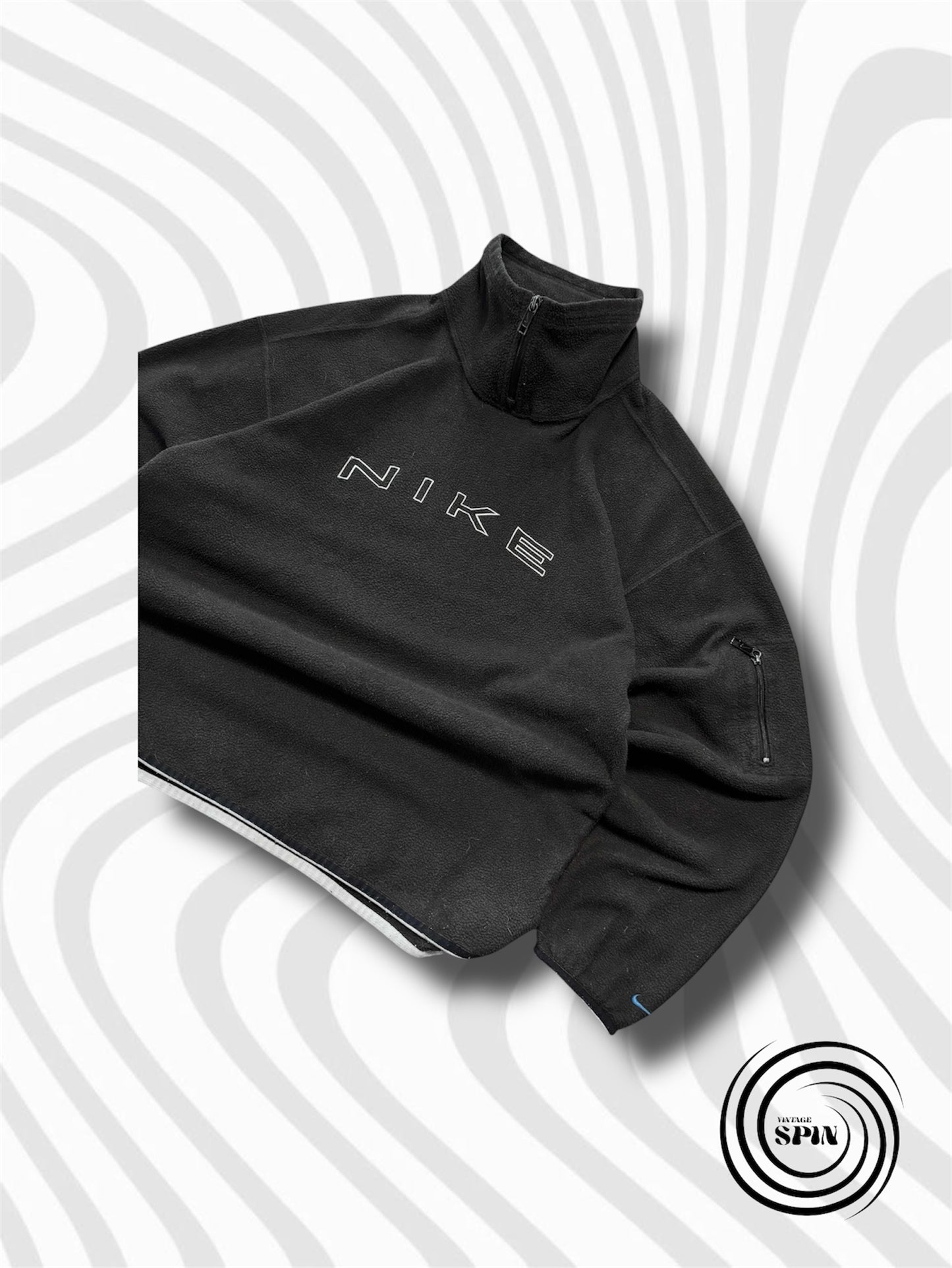 Vintage Nike Spellout Fleece Pullover L