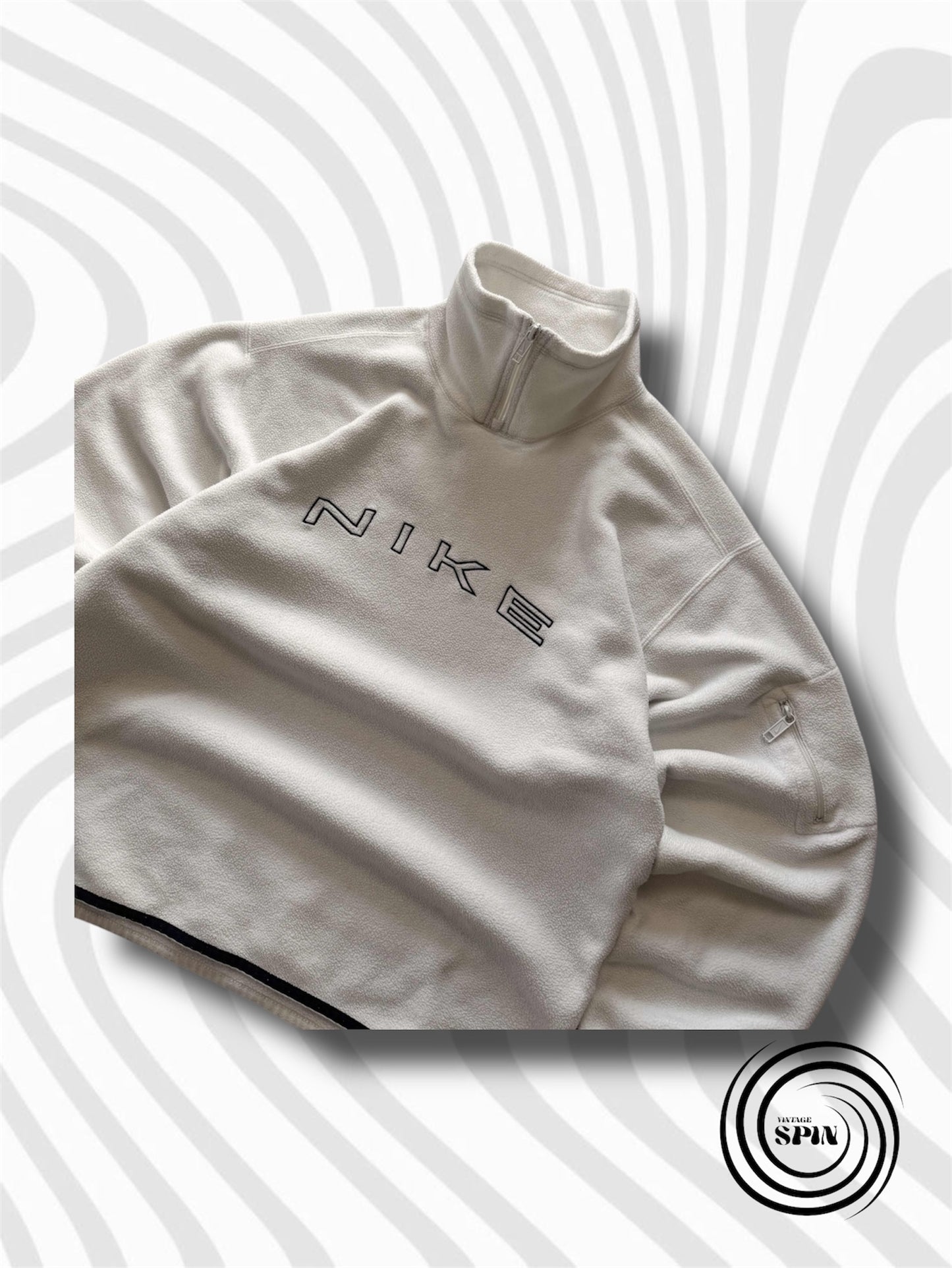 Vintage Spellout Nike Fleece Pullover M